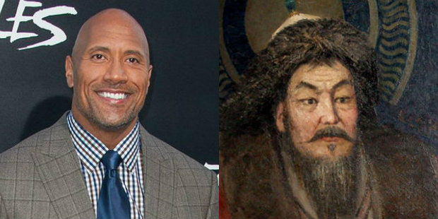 dwayne johnson universal reteam to produce genghis khan script from