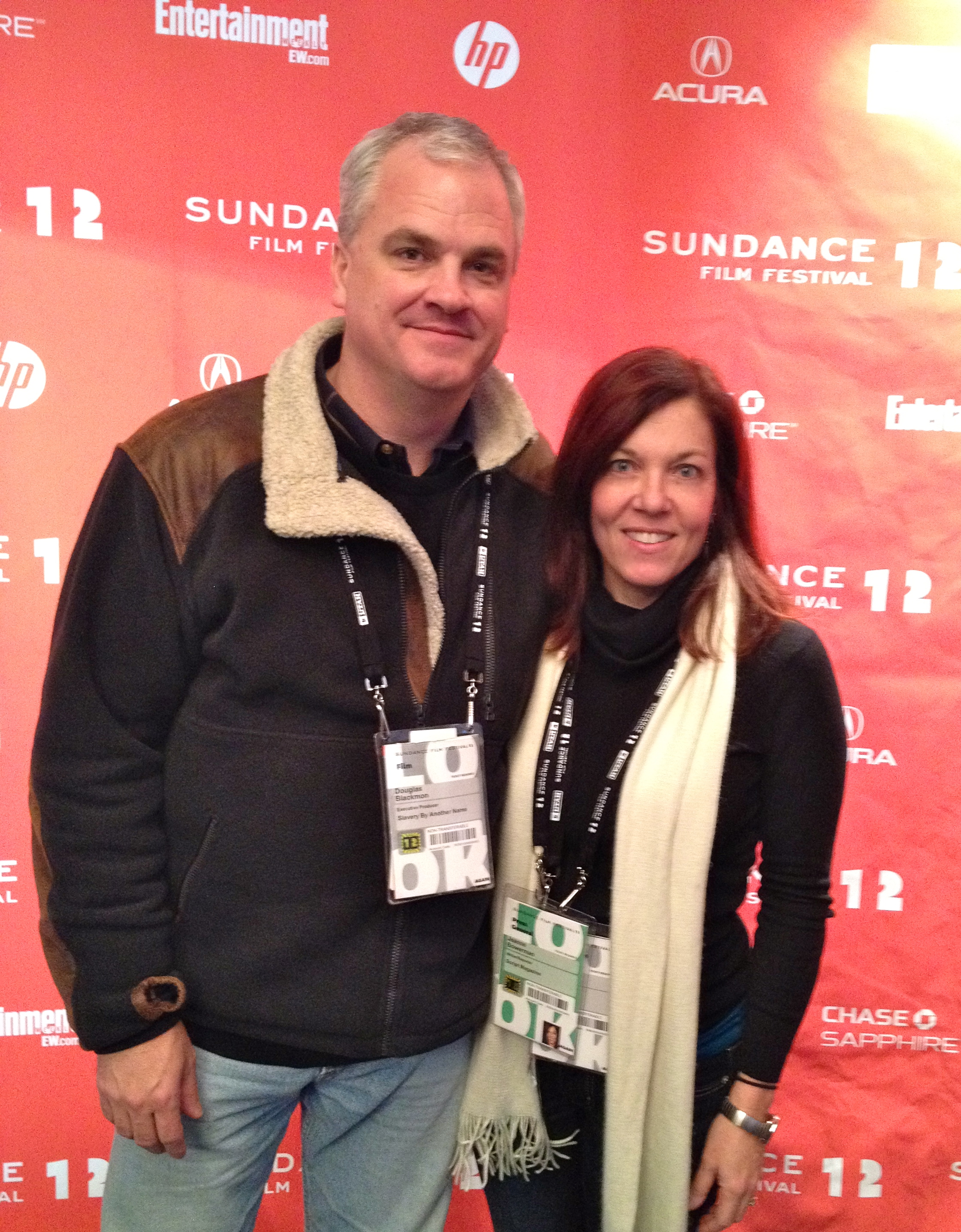 Douglas and Jeanne at the Sundance Film Festival. Photo courtesy of Scriptmag