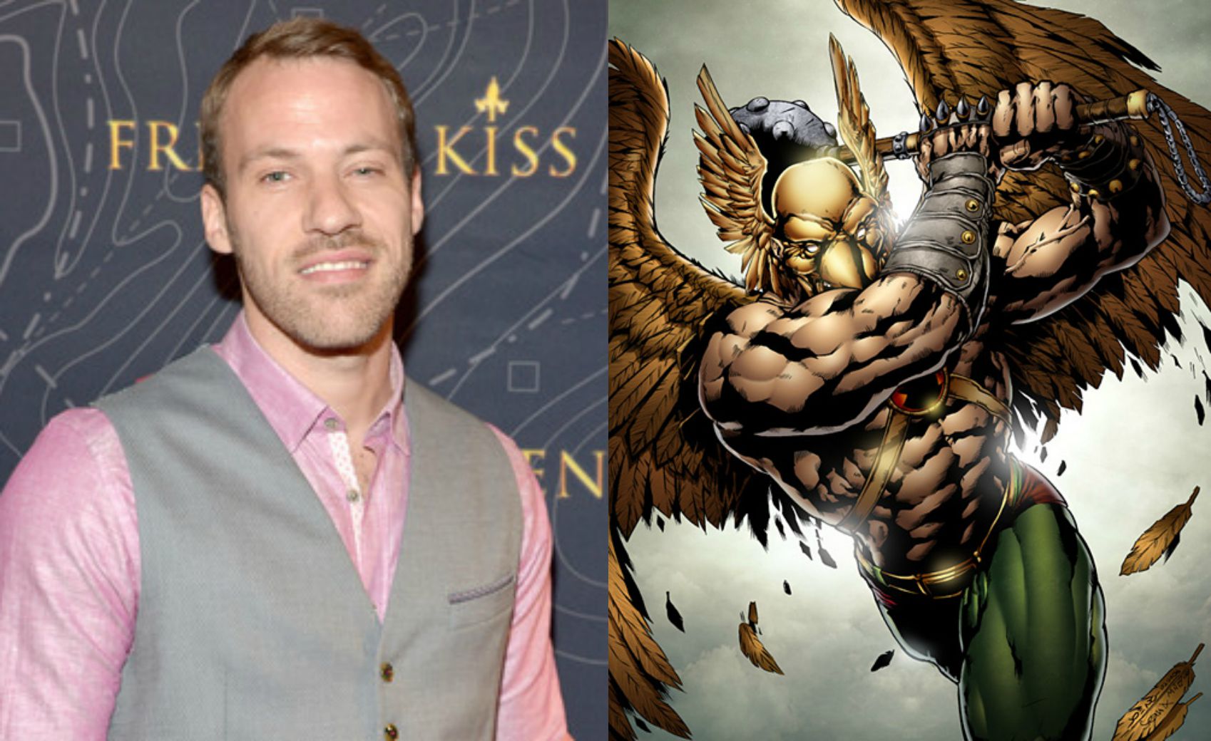 Falk Hentschel as Hawkman 2017 Cryptozoic Arrow Season 4 Auto！！アロー 直書き 直筆サインカード！！DC Comics Falk Hentschel Spreads Wings To Play Hawkman On \"DC\u0027s Legends Of