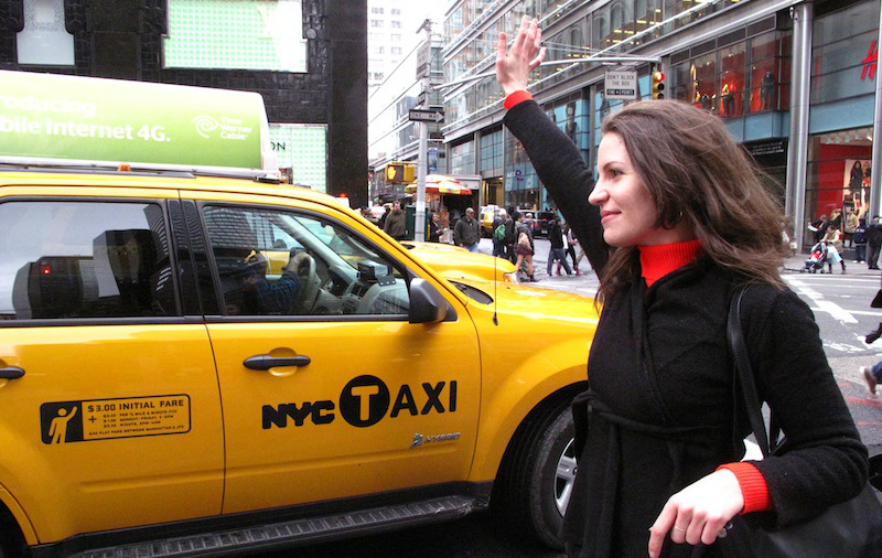 layne hailing taxi 2