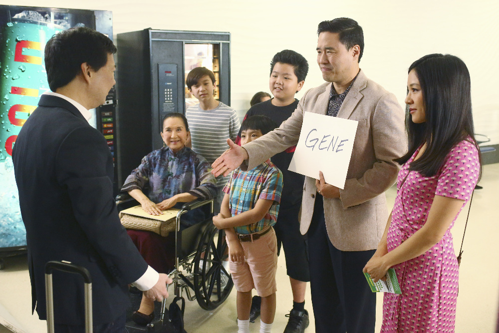 FRESH OFF THE BOAT - "Bring the Pain" - Louis' estranged brother, Gene (Ken Jeong), comes to visit, and he has big news to share with the family. And Eddie tries to find creative ways to watch the latest Chris Rock age-inappropriate stand-up comedy special despite his parents' and brothers' disapproval, on the season finale of ABC's "Fresh Off the Boat," airing on TUESDAY, MAY 24 (8:00-8:30 p.m. EDT). (ABC/Michael Ansell) KEN JEONG, LUCILLE SOONG, FORREST WHEELER, IAN CHEN, HUDSON YANG, RANDALL PARK, CONSTANCE WU