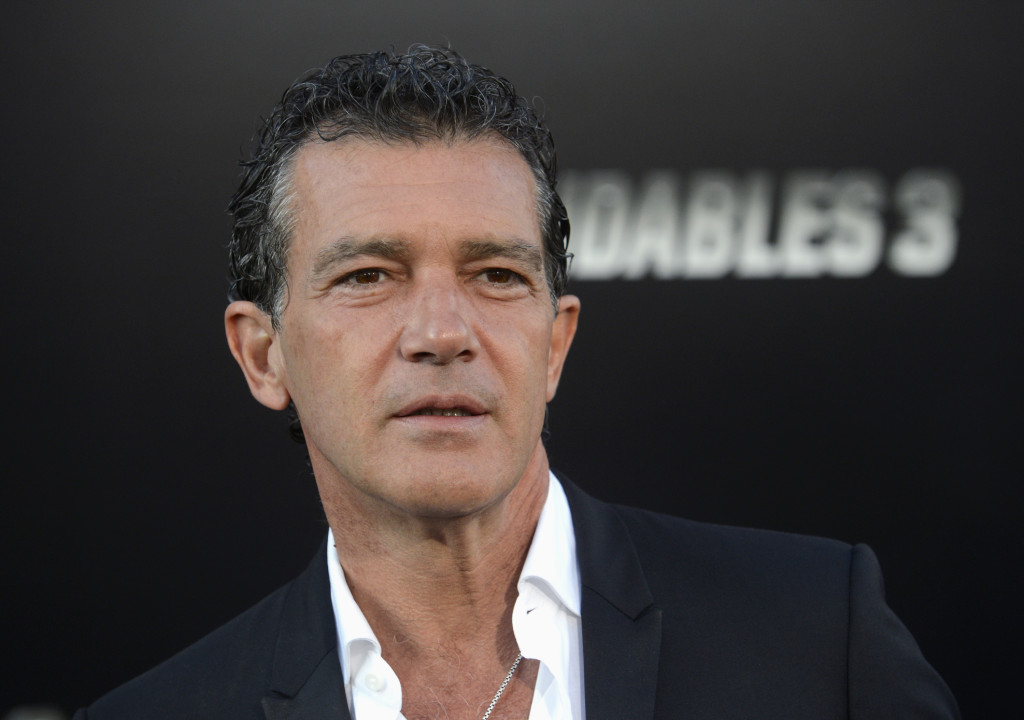 Antonio Banderas attends the premiere of "The Expendables 3" in Los Angeles