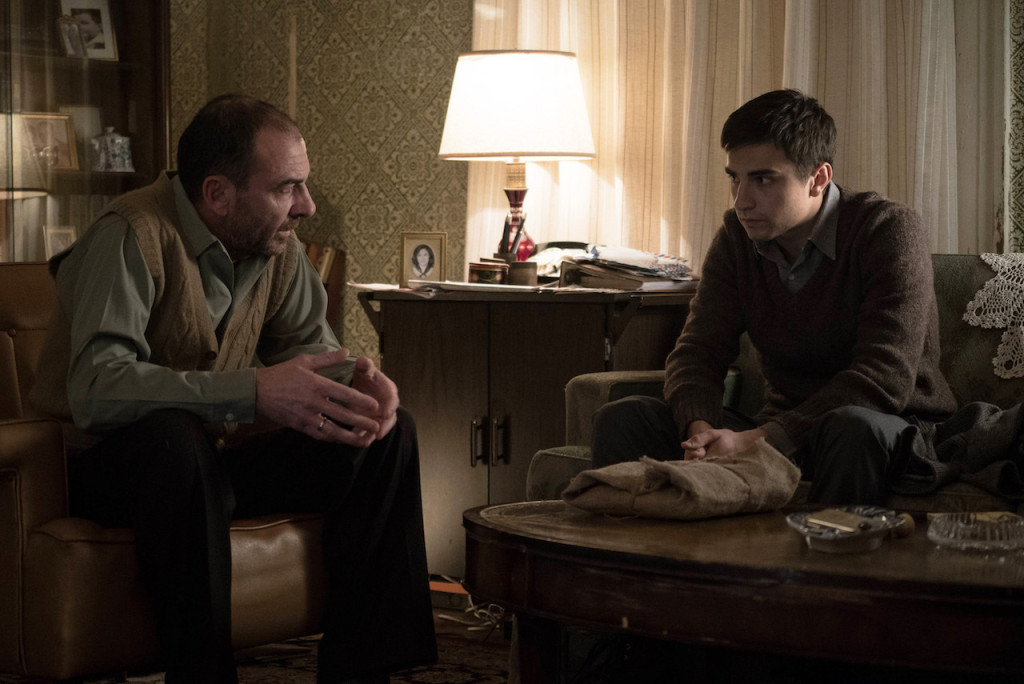THE AMERICANS -- "Persona Non Grata" Episode 413 (Airs, Wednesday, June 8, 10:00 pm/ep) -- Pictured: (l-r) Dimiter D. Marinov as Fyoder, Alex Ozerov as Mischa. CR: Ali Goldstein/FX
