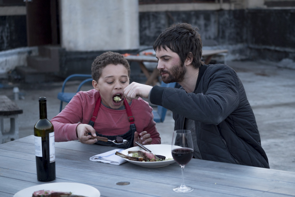 Jim Sturgess as Dion Patras, Elijah Jacob as TJ Moran - Feed The Beast _ Season 1, Episode 4 - Photo Credit: Ali Paige Goldstein/Lionsgate Television/AMC