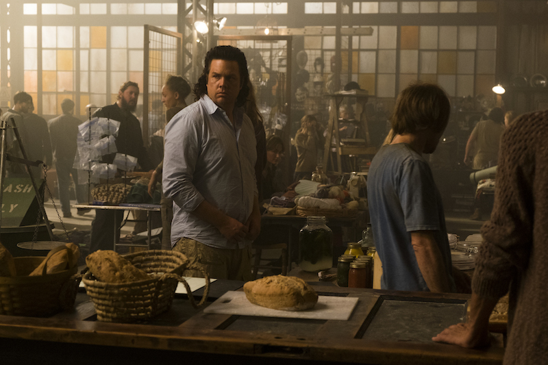 Josh McDermitt as Dr. Eugene Porter; group - The Walking Dead _ Season 7, Episode 11 - Photo Credit: Gene Page/AMC